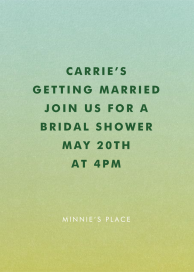 Gradient Full - Bridal Shower Invitation by Paperless Post