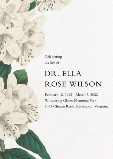 Campanulata - Memorial Card by John Derian