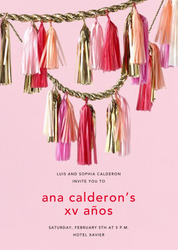 Sparkle - Quinceañera Invitation by CONFETTISYSTEM
