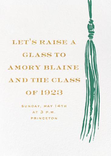 KSNY Tassel - Graduation Party Invitation by kate spade new york