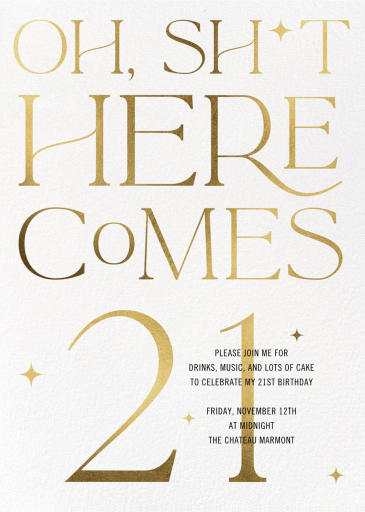 Here Comes 40 - Birthday Invitation by Paperless Post