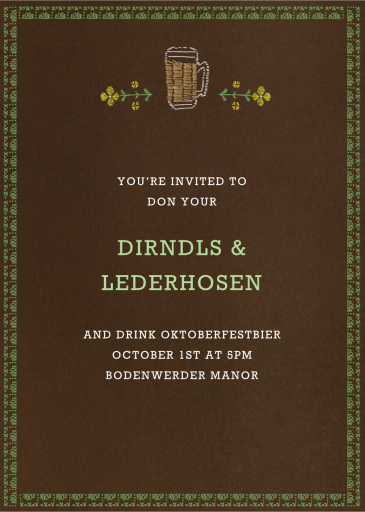 Biergarten - Invitation by Paperless Post