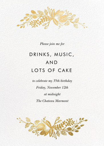 Floral Silhouette - Birthday Invitation by Rifle Paper Co.