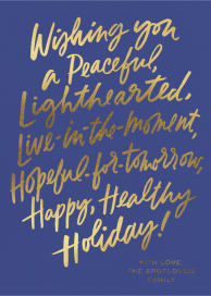 Holiday Wishes Script - Holiday Card by Cheree Berry Paper & Design