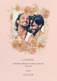 Blooming Frame - Valentine's Day Card by Paperless Post