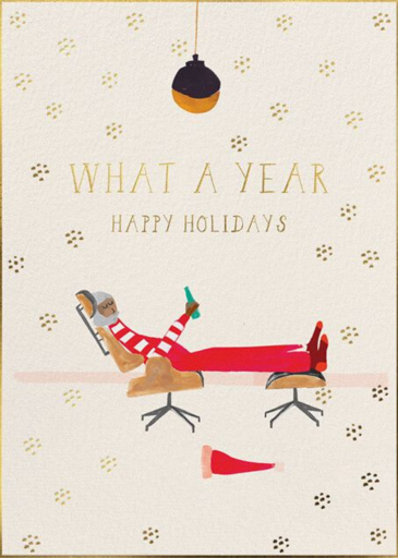 Santa's Slumber - Holiday Card by Mr. Boddington's Studio