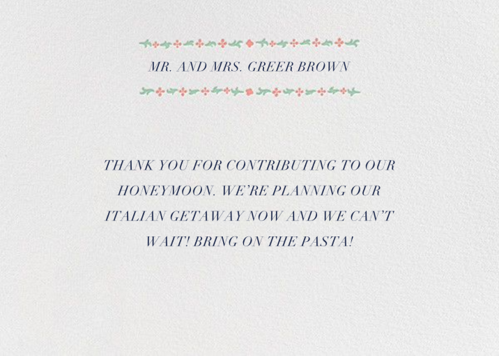 Kashmir II (Thank You) - Stationery by Paperless Post