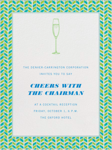 Hand Drawn Chevrons - Corporate Reception Invitation by Paperless Post