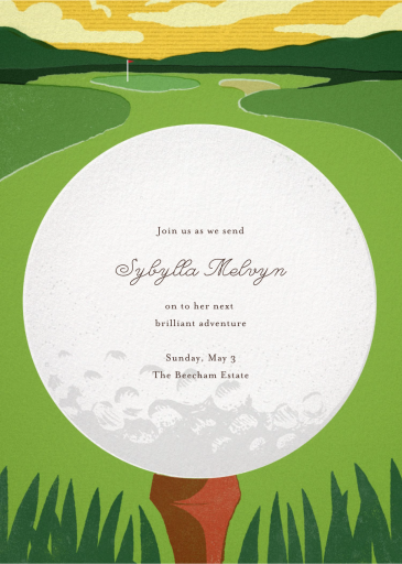 Tee Time - Celebration Invitation by Paperless Post