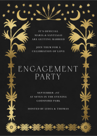 Golden Oasis - Engagement Party Invitation by Jungalow