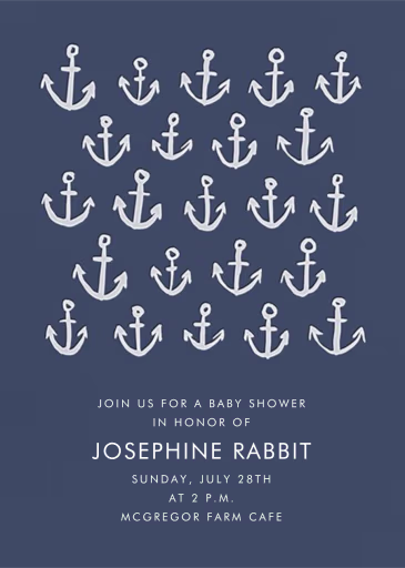 Maritime - Beach Party Invitation by Linda and Harriett