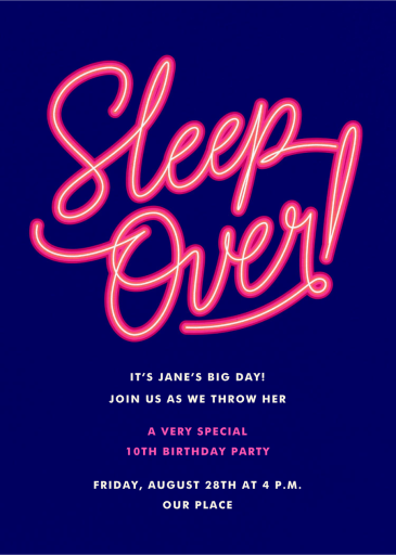 Neon Nights by Paperless Post