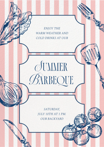 Barbecue Ingredients - BBQ Invitation by Paperless Post