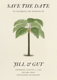 Palm Fronds - Save the Date by John Derian