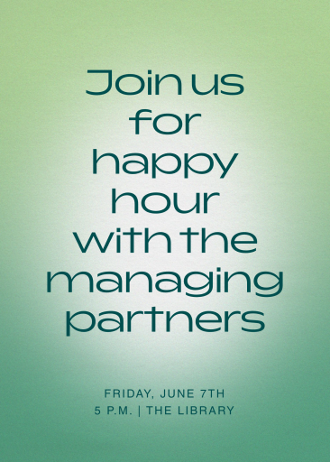 Simply Glowing - Corporate Reception Invitation by Paperless Post