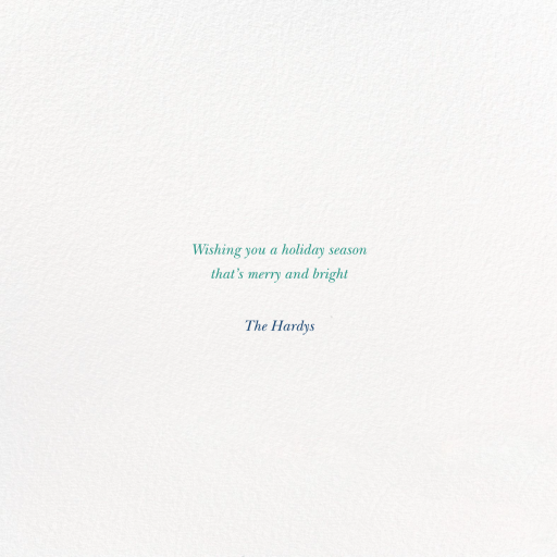 Ampersand Banner Blue - Holiday Card by Paperless Post - Back