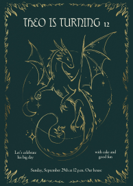 Dragon Tale - Birthday Invitation by Paperless Post