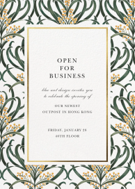 Flowering Mimosa - Launch Party Invitation by Oscar de la Renta