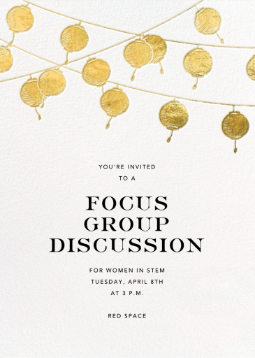 Golden String Lanterns by Paperless Post