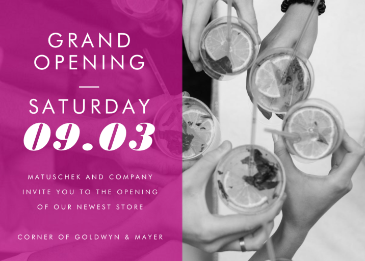 Horizontal Split - Launch Party Invitation by Paperless Post