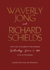 Sleek - Wedding Invitation by Paperless Post