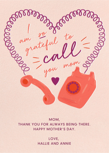 Heart Cord - Mother's Day Card by Paperless Post
