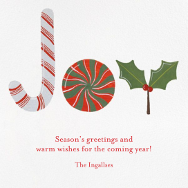 Joy to the World of Sweets - Christmas Card by Paperless Post