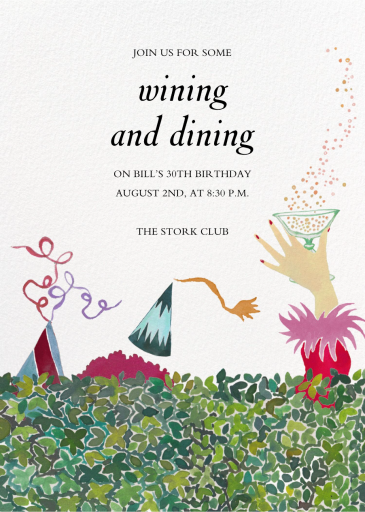 Hedge Party - Invitation by Happy Menocal