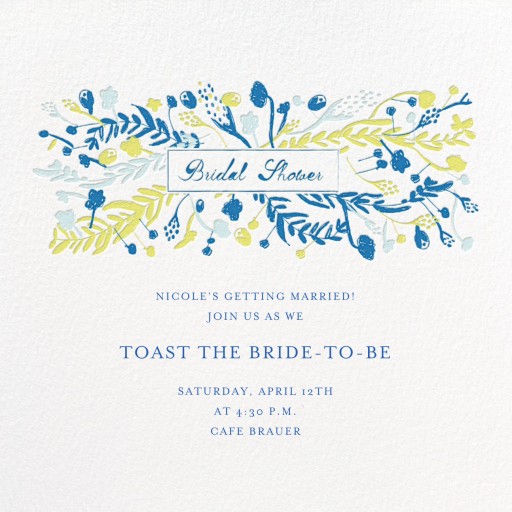 Roses for the Bridey - Invitation by Mr. Boddington's Studio