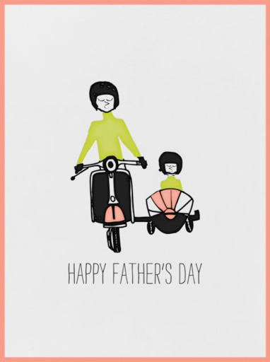 I'll Catch a Ride with Father - Father's Day Card by Mr. Boddington's Studio