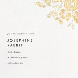 Heather and Lace (Square) - Baby Shower Invitation by Rifle Paper Co.