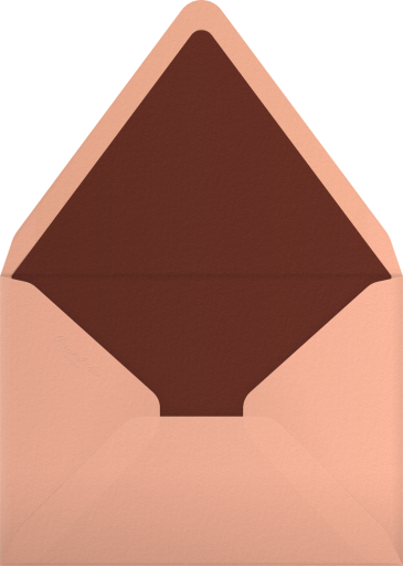 Floral Tea Cup Wedding Invitation Envelope