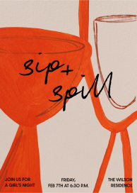 Abstract Wine - Get-Together Invitation by Moglea