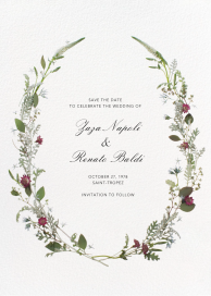 Winter Wilds (Tall Save the Date) by Paperless Post