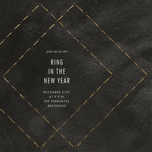 Posh - New Year's Eve Invitation by Kelly Wearstler