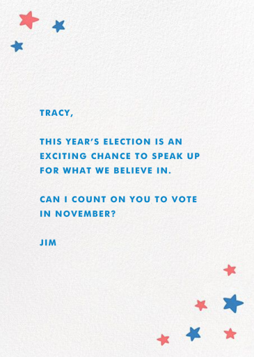 Early Voter - Election Invitation by Hello!Lucky - Back