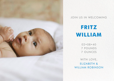 Photo Spread - Birth Announcement by Paperless Post