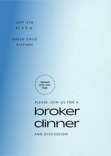 Color Melt - Business Dinner Invitation by Paperless Post