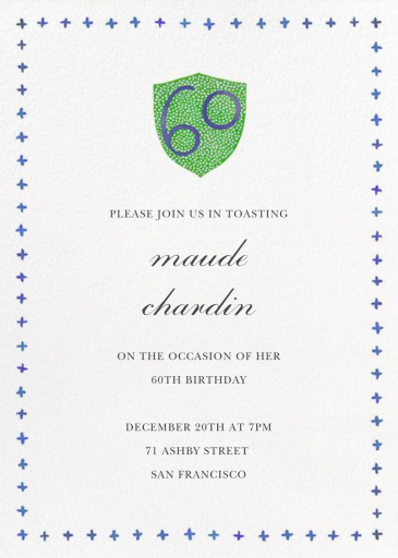 Birthday Crest - Invitation by Happy Menocal