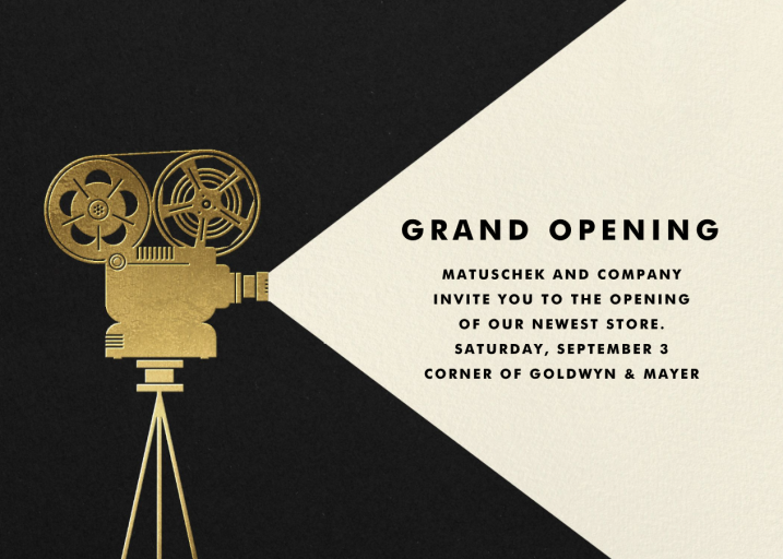 Reel to Reel - Business Event Invitation by Paperless Post