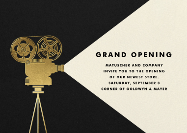 Reel to Reel - Business Event Invitation by Paperless Post