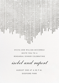 Josephine Baker - Rehearsal Dinner Invitation by Paperless Post
