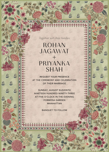 Overgrown Garden - Wedding Invitation by Anita Dongre