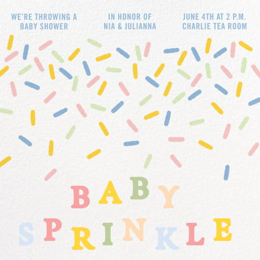 Baby Sprinkle - Invitation by Paperless Post