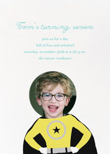 To the Rescue - Birthday Invitation by Little Cube