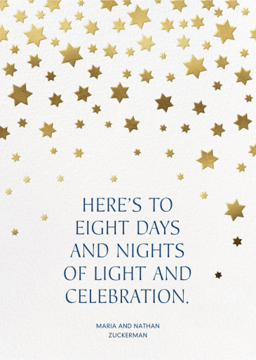 Starry Sky - Hanukkah Card by Paperless Post