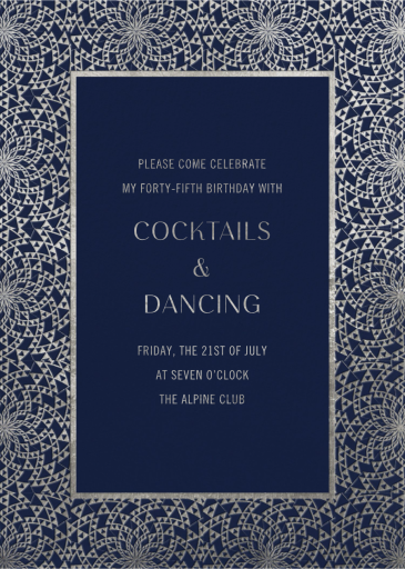 Deco Border - Birthday Invitation by Paperless Post