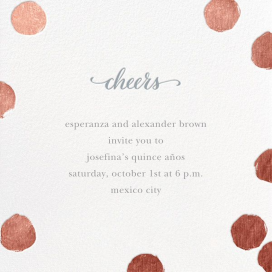 Big Dot Bridal - Quinceañera Invitation by Sugar Paper