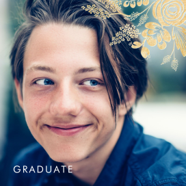 Heather and Lace Photo (Square) - Graduation Announcement by Rifle Paper Co.