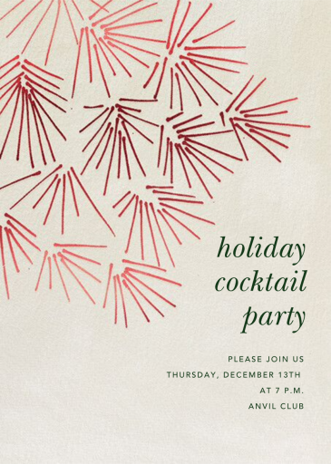 Foliage - Corporate Holiday Party Invitation by Kelly Wearstler